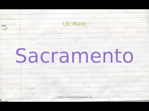 How to pronounce sacramento