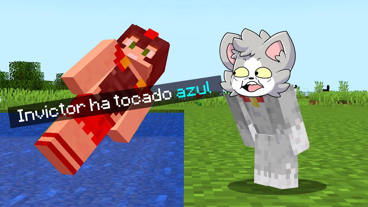 Paso MINECRAFT pero NO PUEDO TOCAR EL COLOR AZUL 🔵☠️ Invictor Y Acenix 😂