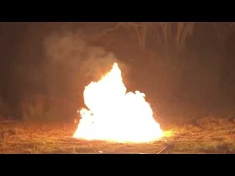 Molotov Cocktail at night