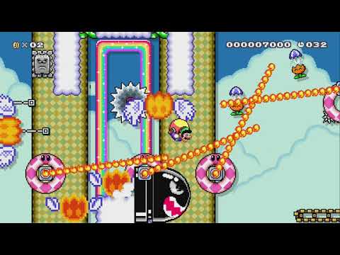 ☆Keep Run4☆ 蓋世を纏いし 疾風迅雷の銀翼 ~烈風華~ by はろうぃん♪あるふぁ - Super Mario Maker 2 - No Commentary 1by