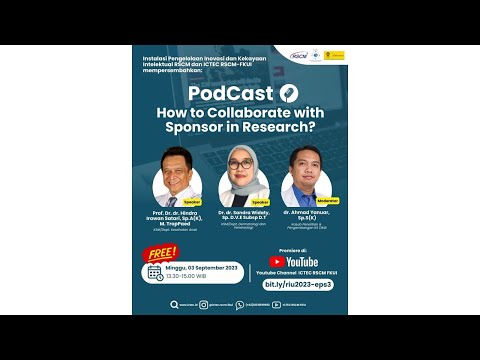 PodCast: How to Collaborate with Sponsor in Research?