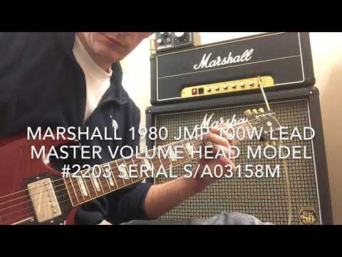 Marshall 1980 JMP 100w Lead Master Volume Head Model #2203 Serial SA03158M