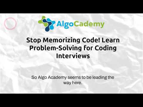 Stop Memorizing Code! Learn Problem-Solving for Coding Interviews