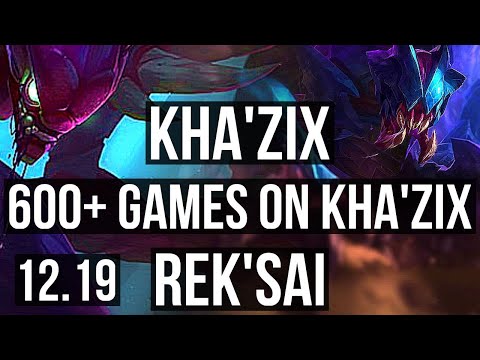 KHA vs REK'SAI (JNG) | 4/0/9, 1.6M mastery, 600+ games | EUW Master | 12.19