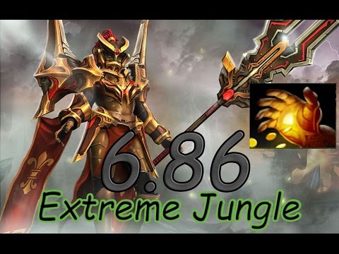 Dota 2 6.86 Jungle - Legion Commander fast Midas! 5:48