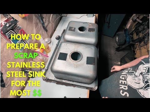 Scrapping a Stainless Steel Sink To Get The Highest Price at the scrap yard ♻️✅