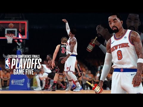 HENNY GOD JR SMITH RARE APPEARANCE, LOCKING DOWN THE BULLS!!! - KNICKS MYGM (EP.66) (NBA 2K18 PS4)