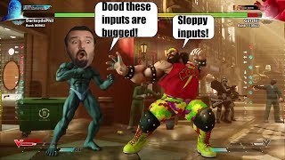 DSP Tries it: Getting his inputs exposed! Extreme mashing and extreme SALT! (Street Fighter 5)