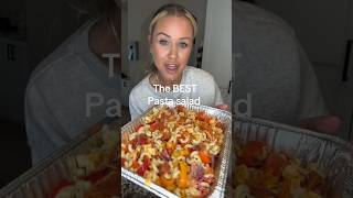 The BEST #pastasalad ever! This is my aunts  #summerrecipes #pastasaladrecipe #EasyRecipe