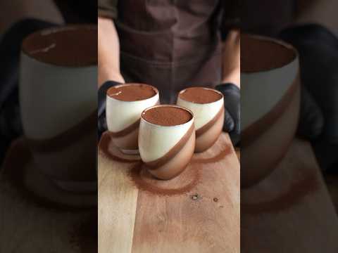 Chocolate Panna cotta Easy to make No bake desert #shorts #chocolate #asmr #cooking #recipe