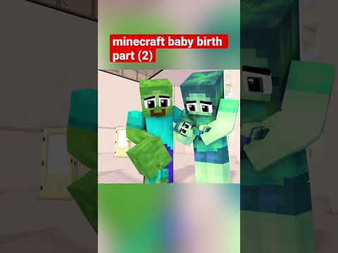 minecraft animation baby birth part 2 monster school #minecraft #shorts