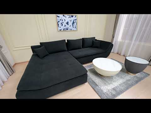 Colțar Extensibil Relax Negru - Vega 70 Dreapta 1