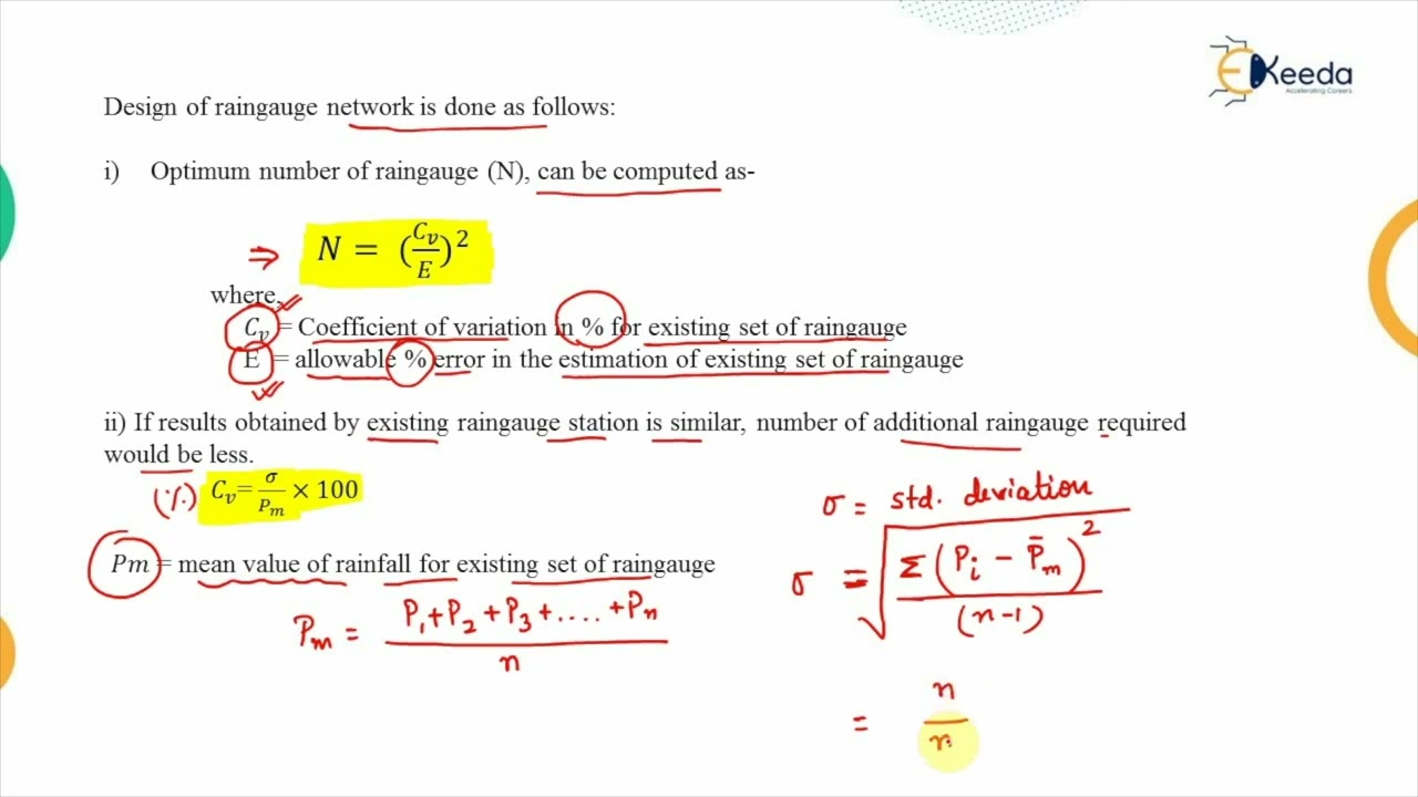 Raingauge Network with Numerical - Hydrology - Water Resource Engineering 1