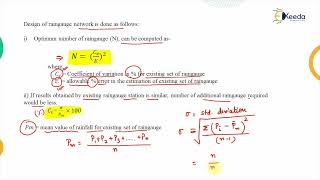 Raingauge Network with Numerical - Hydrology - Water Resource Engineering 1