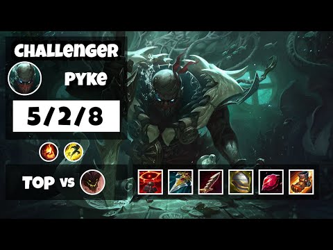 Pyke Top 11.11 Challenger Gameplay S11 (5/2/8) - OCE