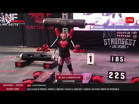 Olga Liashchuk - Log Lift at the America's Strongest Man and Woman 2024