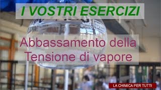 Esercizi di chimica: Abbassamento della tensione di vapore