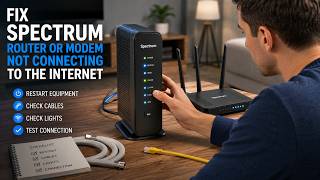 How to Fix a Spectrum WiFi Router or Modem Not Connecting to the Internet