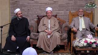 بركة الزواج من الصالحين الشيخ أحمد الشريف فرح زينب المصريه و عبدالله قرغيزستاني بمضيفة الشيخ الدح