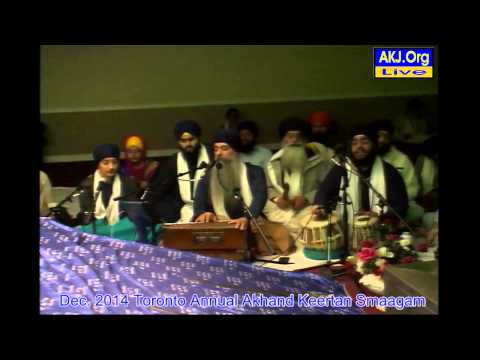 037 Toronto Dec. 2014 Smaagam - Thursday Morning Keertan - Bh. Harpreet Singh Jee Toronto
