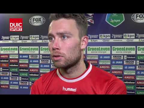 Sander van de Streek na afloop van sc Heerenveen - FC Utrecht