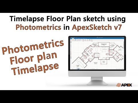 ApexSketch v7 - Timelapse of Floor Plan sketch using Photometrics | Apex Software