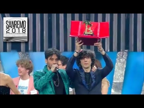Sanremo 2018 - Ermal Meta e Fabrizio Moro vincono la 68^ edizione del Festival