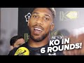ANTHONY JOSHUA "KO USYK IN 6 ROUNDS"; TELLS REPORTER TO VISIT TYSON FURY AND ASK ABOUT RETIREMENT