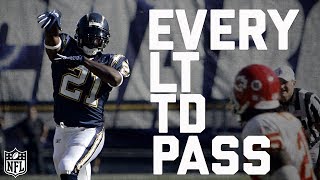 Here’s a fun small sample size: LaDainian Tomlinson was 8-for-12 for 143 yards and seven touchdowns on pass attempts for his career. Guess you’d have to say he’s an elite quarterback.


