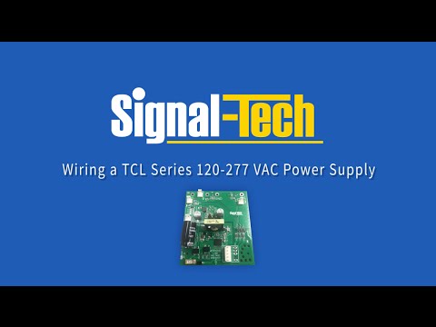 Wiring A TCL Series 120-277 VAC Power Supply