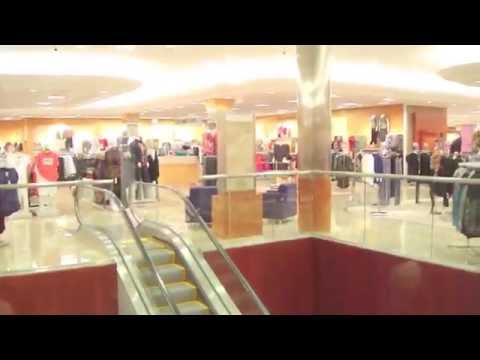 Schindler Traction Scenic elevator @ Dillards Atlantic Station Atlanta GA (epic door close)