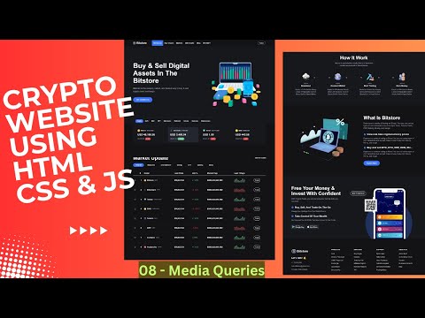 Create A Responsive Crypto Website Using Html Css Javascript With Source Code Media Queries