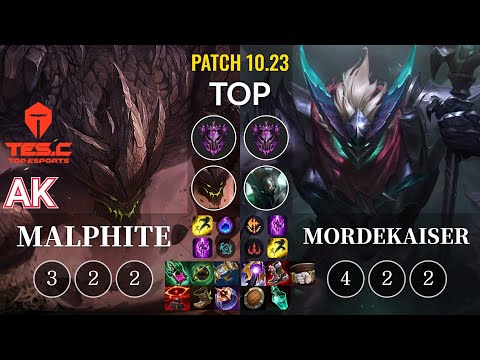 TES AK Malphite vs Mordekaiser Top - KR Patch 10.23