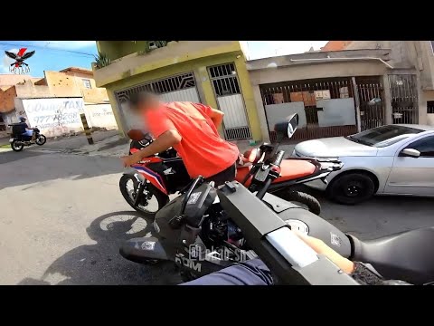 🔥 Perseguições incríveis vistas pela câmera de um capacete policial no Brasil! 🚨