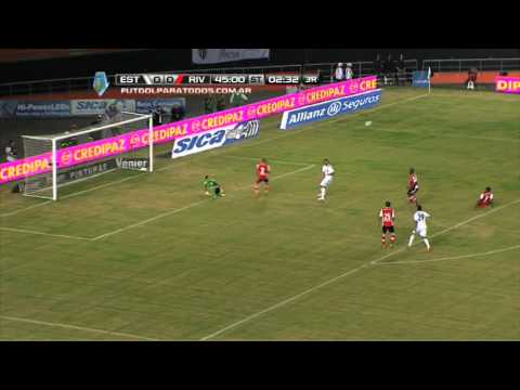 Lo tuvo en la última. Estudiantes 0 River 0. Fecha 14. Final 2014. Fútbol Para Todos.