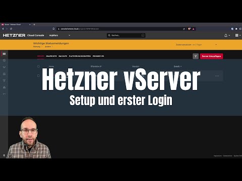 vServer Setup und erster Login