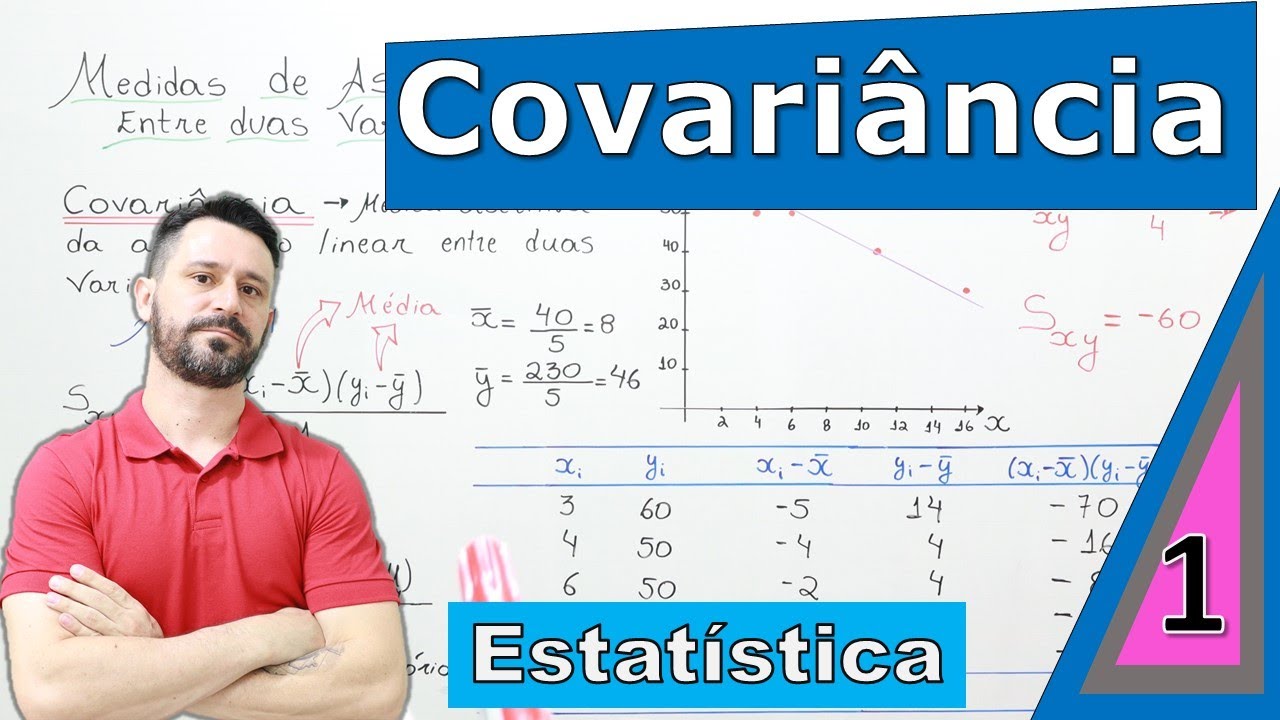 Covariância - Como calcular a covariância de um conjunto de dados.