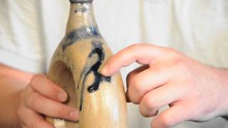 preview picture of video 'Early Manhattan / New York City Stoneware Ring Jug, Crolius / Remmey Families'