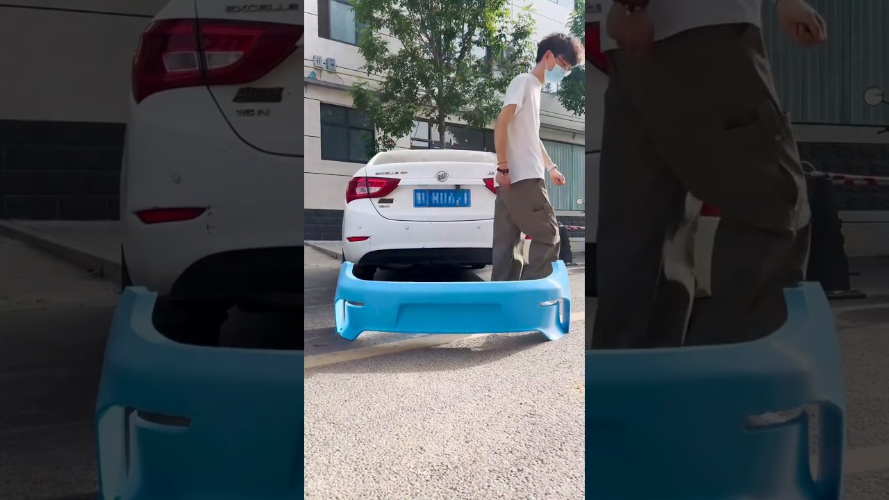 How Crazy is this😱  3Dprinted rear bumper....  Dowell 3dprinter #car #3dprinting #cars