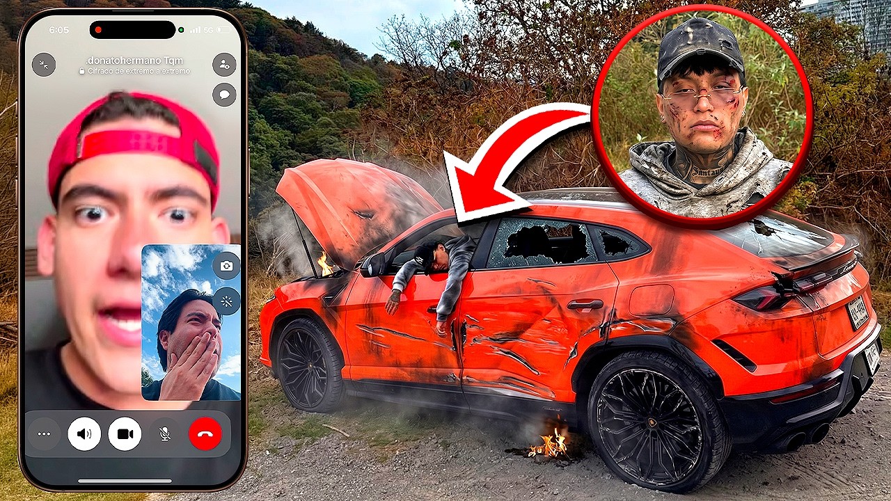 SANTANA CHOCO la LAMBORGHINI de DONATO! Él está BIEN?🥺