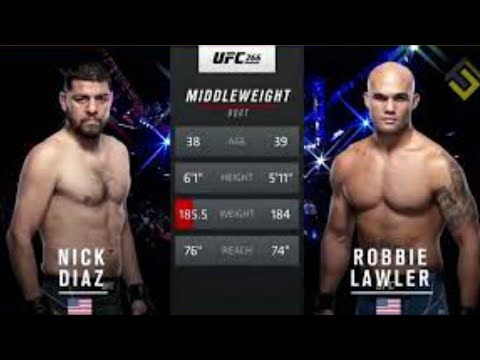 UFC 266 - Robbie Lawler vs Nick Diaz 2 - Full Fight Highligts