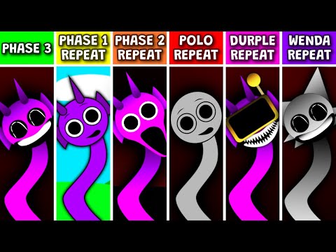 Sprunki But Phase 1, Phase 2, Polo, Durple And Wenda REPEAT After PHASE 3