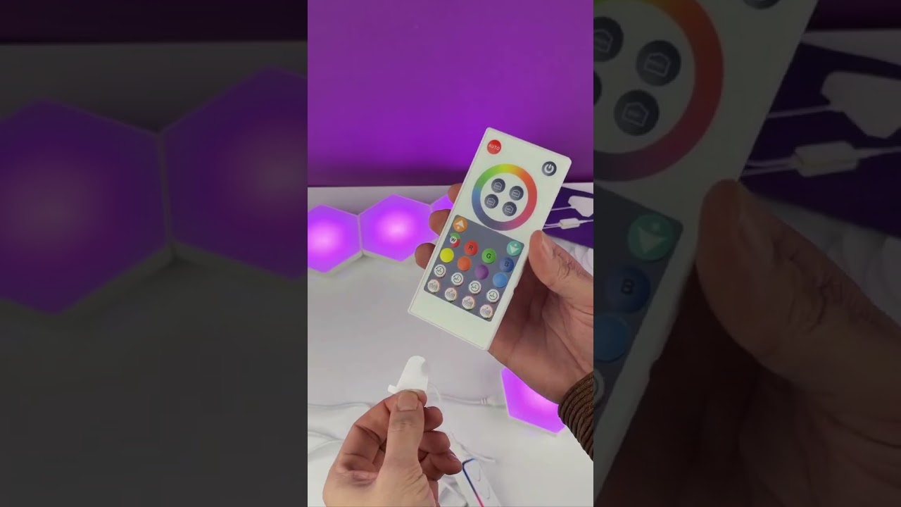 Модульный настенный светильник LED RGB 5V соты SAL-011B 6pcs Bluetooth USB with app