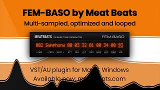 Video thumbnail for FEM-BASO FM Bass VST/AU plugin by Meat Beats by Danny Taurus