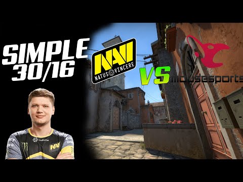 CSGO POV NAVI SIMPLE(30/16) VS MOUSESPORTS INFERNO ESL Pro League Season 12 Europe PLAYOFF 29.09.20!