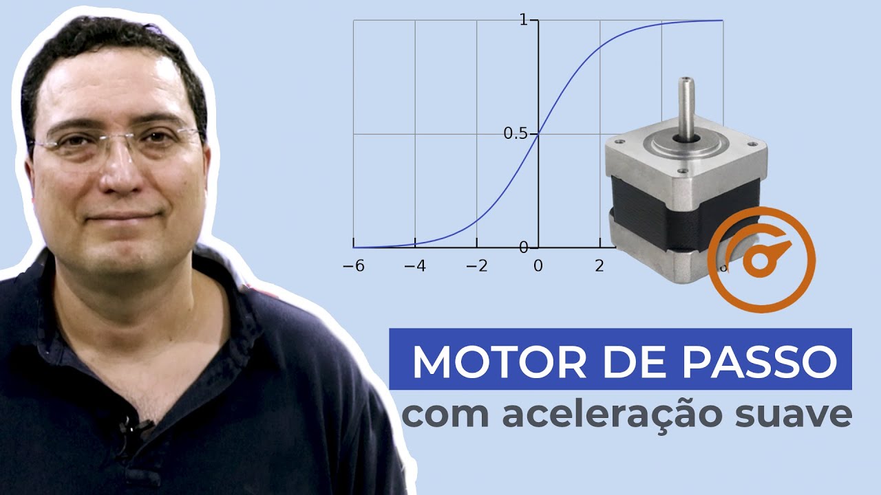 Motor de passo com aceleração suave