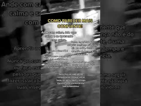 como parecer mais confiante