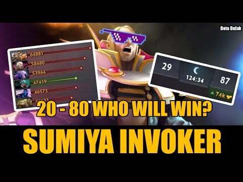 SUMIYA INVOKER || 80,000 GOLD LEAD || 20-80 Score WHO WILL WIN? - Dota 2