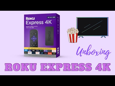 unboxing roku express 4K + (ENG sub) 🔌📺