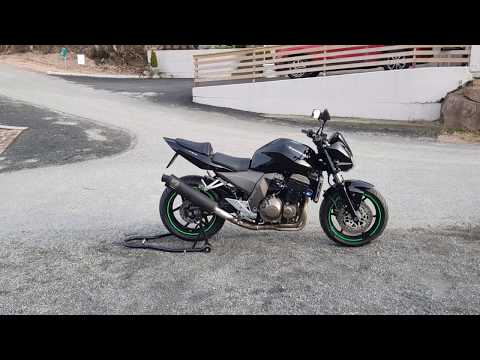 Kawasaki Z750 2004 cold engine start and walkaround